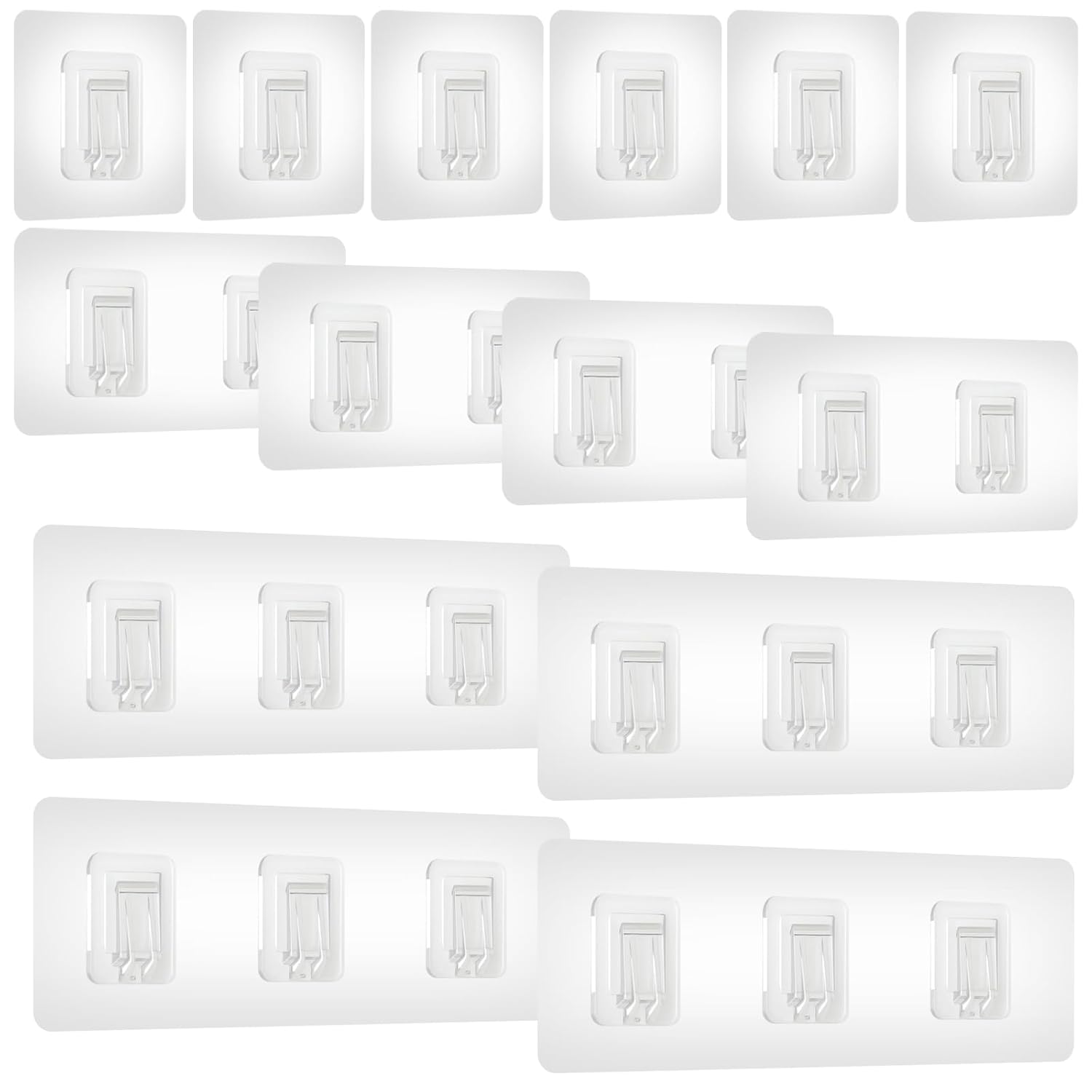 LLMSIX 14 Pieces Shower Caddy Adhesive Hooks Shower Shelf Adhesive Replacement Shelf Hooks for Shelves for Installing Storage
