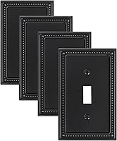 Vista 89 de Paquete de 2 cubiertas de placa de interruptor de luz de doble palanca, cubiertas decorativas de placa de doble interruptor Pearls, placa de pared