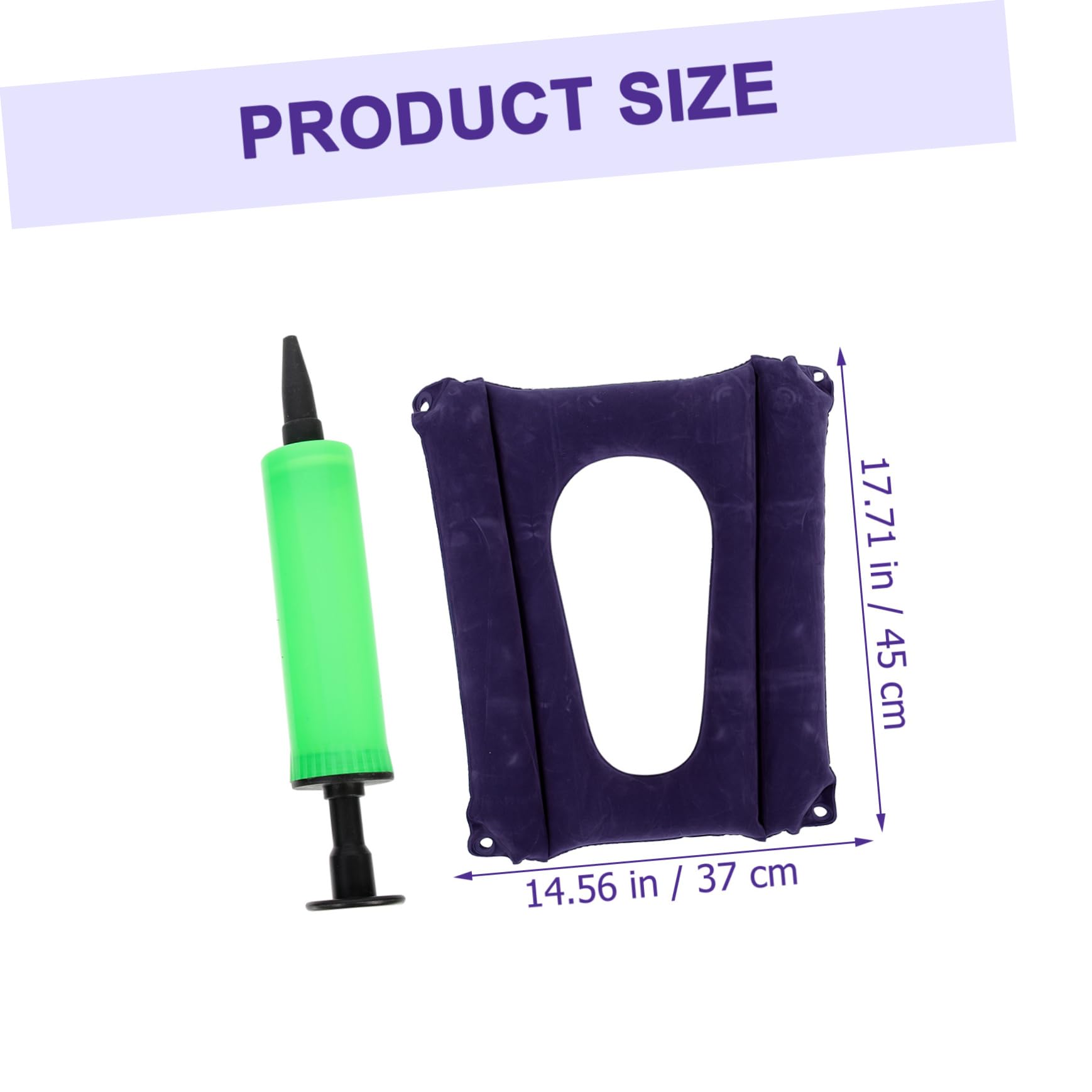 KOMBIUDA Dorm Seat Cushion Pressure-Relieving Inflatable Pad for Elderly Comfortable Bed Pads Anti-Slip