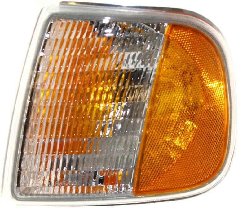 For 1997 Ford F-150 Pair Driver and Passenger Side Turn Signal/Side Marker Light Lens and Housing Only FO2520132 FO2521132 | F65Z 13201 AD F65Z 13200 AD ;