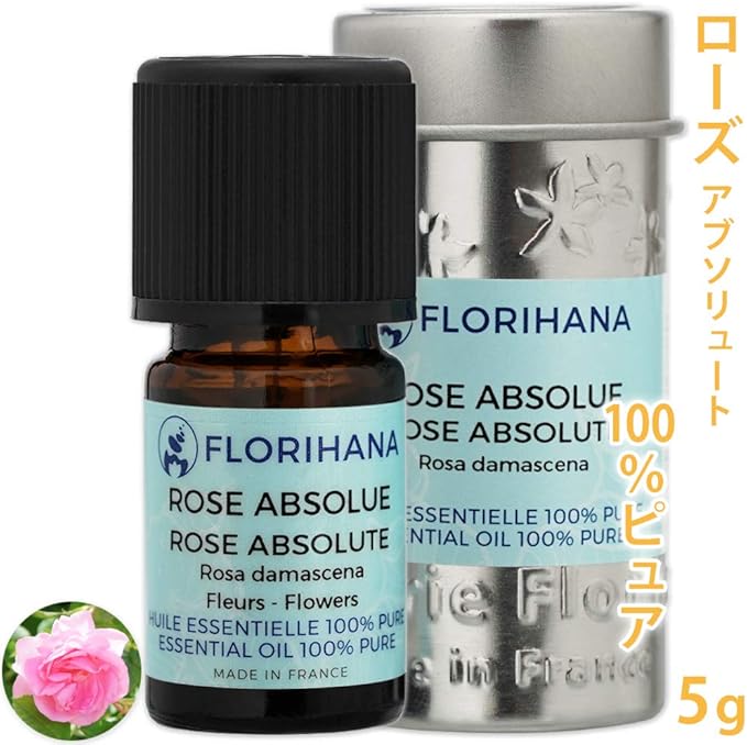 Amazon アブソリュート ローズダマスク 2g 2ml Florihana エッセンシャルオイル