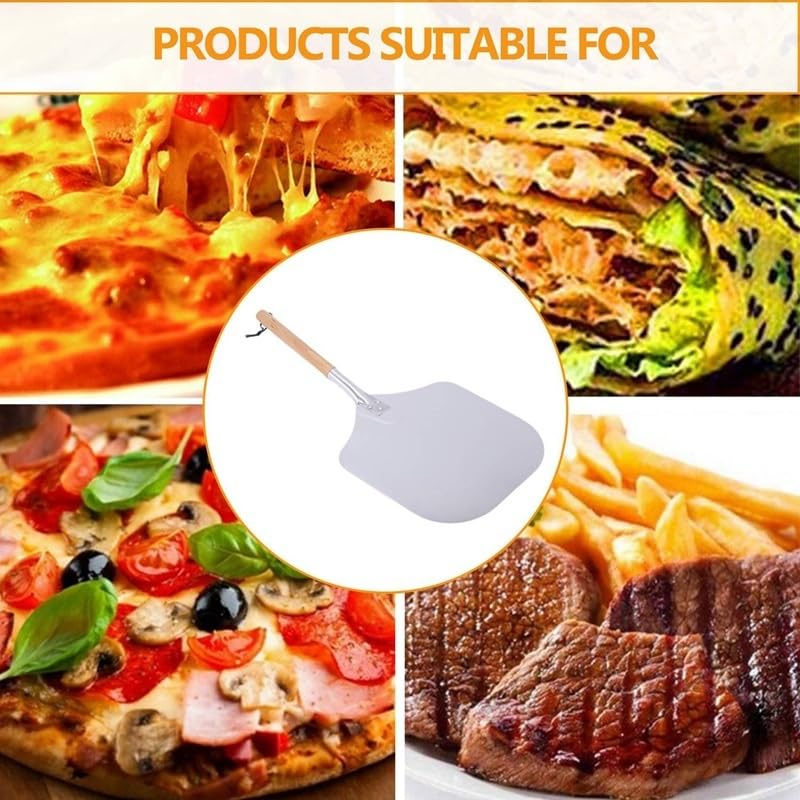Pala Per Pizza Pala for pizza quadrata, pala for in alluminio con manico in legno, for pane, base for - for e for