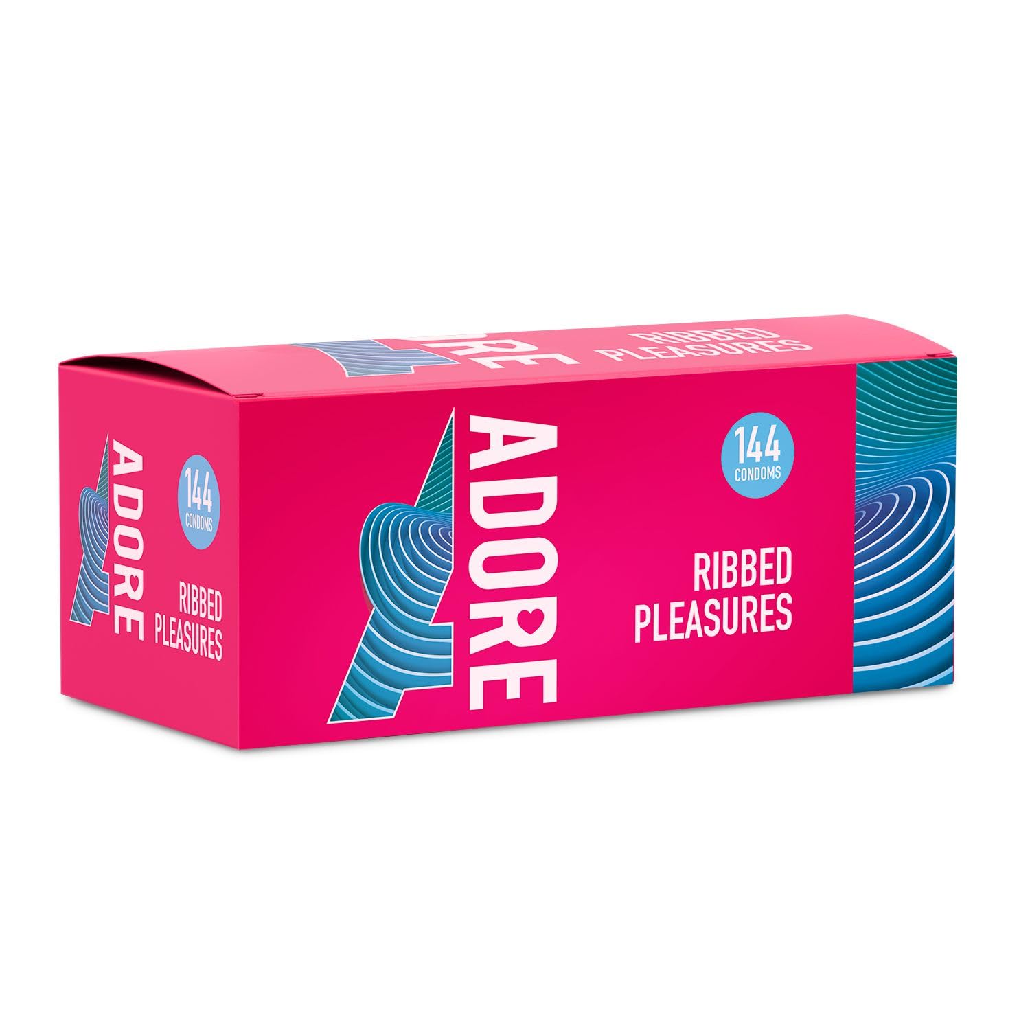 Pasante Adore Ribbed Pleasure Condoms (144 Pack)