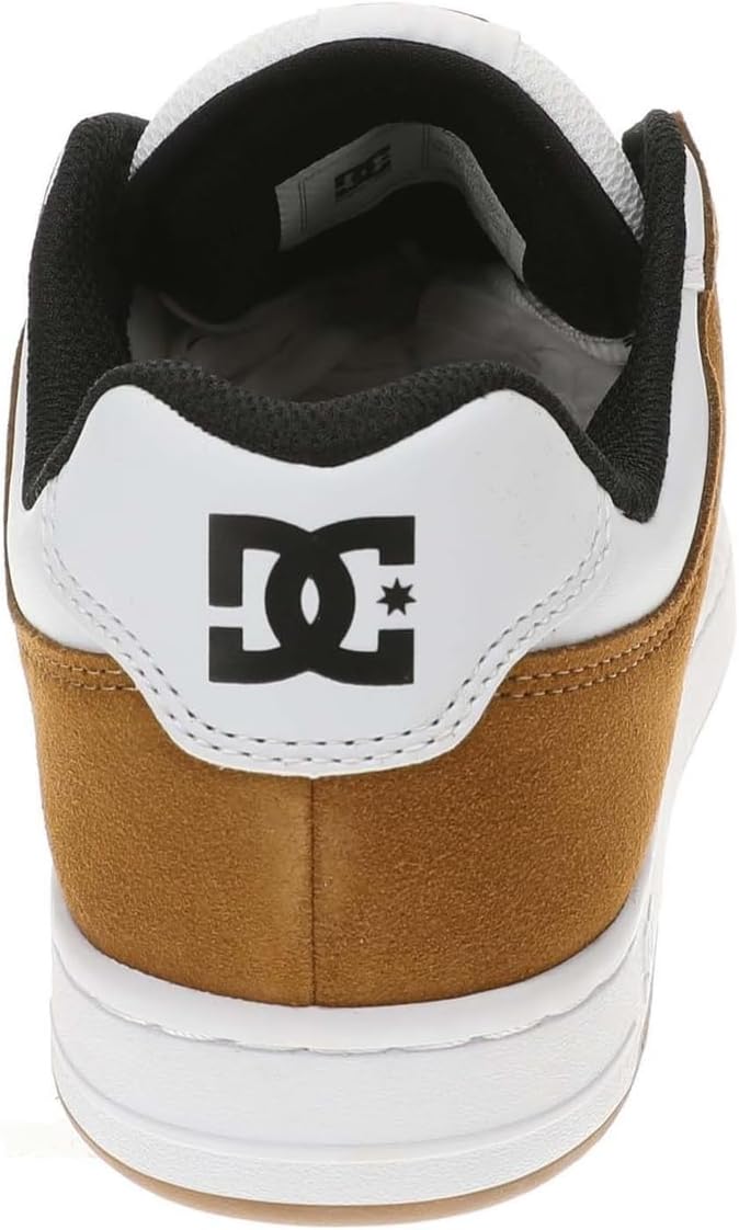 DC Manteca 4 Skate Shoe Men's Skate, 8.5 D(M) US, White-Tan