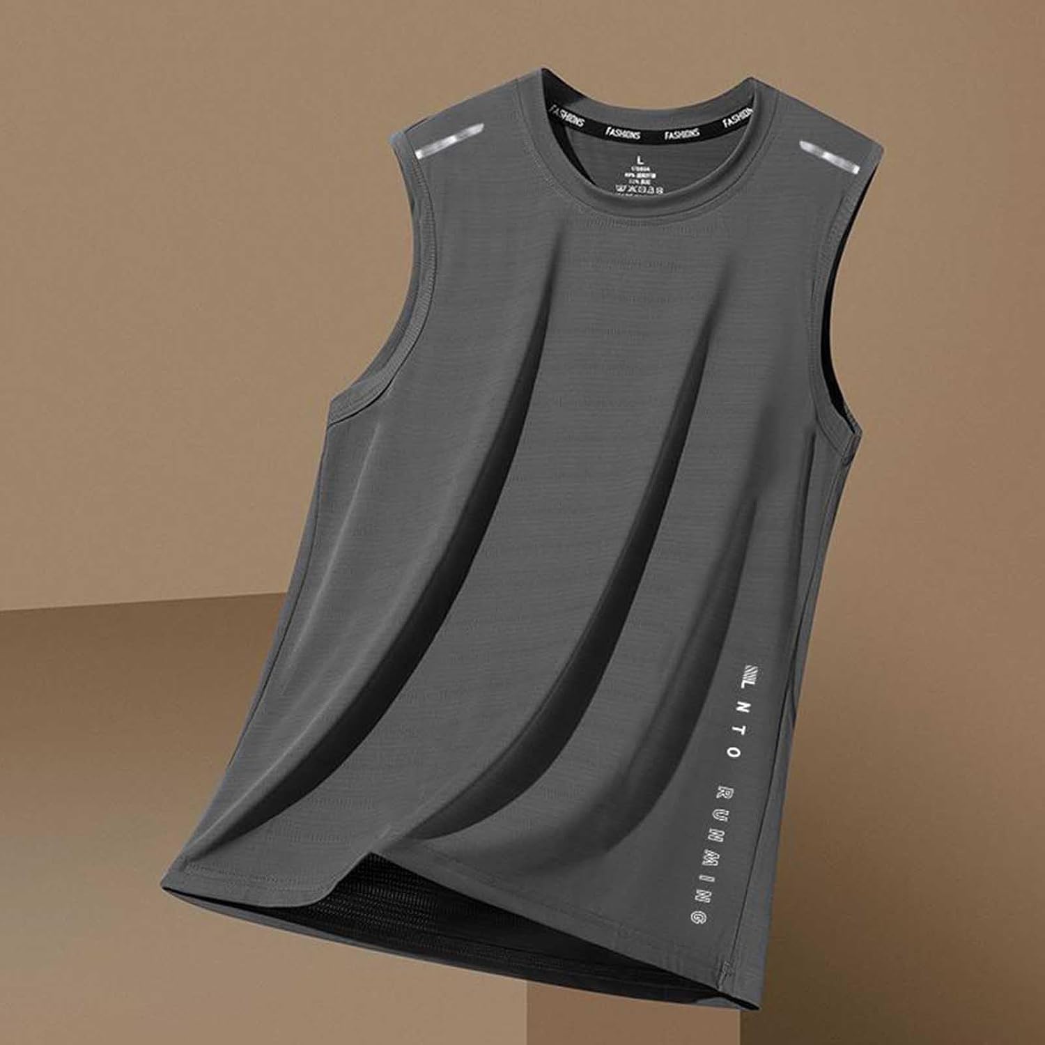 Sleeveless T-Shirts for Men, Casual Crew Neck Athletic Tank Tops | Regular Fit, Sleeveless Crew Neck, Classic Athletic Tank, Smooth Knit Surface, Daily Workout Routine Wear
