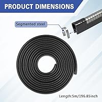 Vista 2 de Protector de borde de puerta de automóvil de 16.4 pies, borde de puerta de automóvil con sello de goma, sin pegamento, protector de borde de puerta