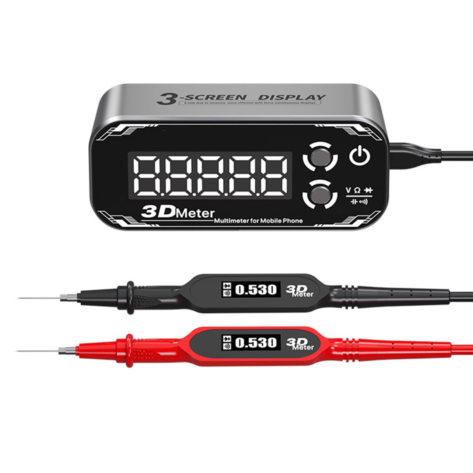 Apglsxy Gold Electrician Multimeter Digital Display High Accuracy Voltages Resistance Capacitance Measurement Tool Multimeter Tester Automotive