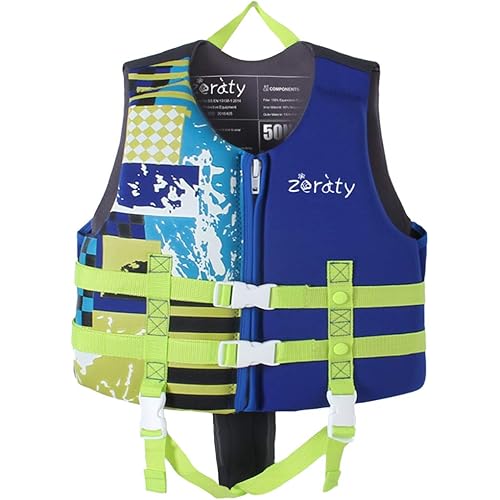 Zeraty Toddler Swim Vest Neoprene Kids Float Jacket Swimming Aid for Children with Adjustable Safety Strap Age 1-9+ Years/22-88Lbs