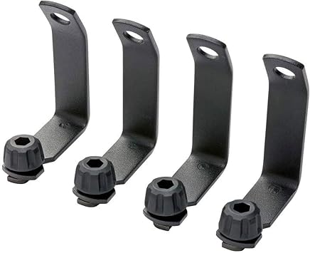 Yakima LoadStop Steel T-Slot Truck Crossbar Accessory with Built in Tie-Down Points Handles up to 250 Pounds, Black Set of 4