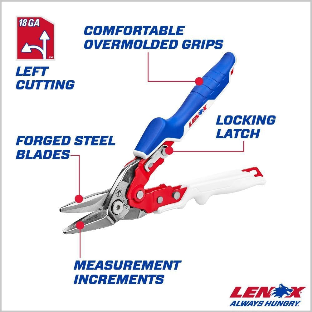 Lenox Left Cut Aviation Snips