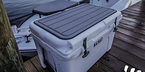 Miniatura 5 de Castaway Customs SeaDek - Cojín de asiento Yeti de espuma  Parte trasera adhesiva 3M  Accesorio de almohadilla enfriadora  Lavable y duradero  Se