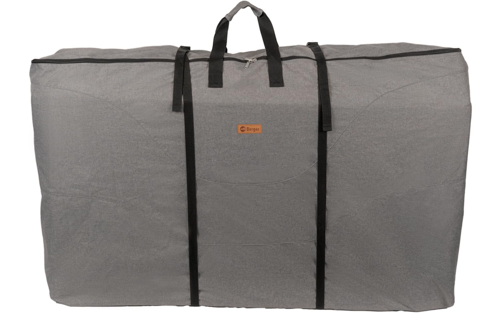 BERGER Aufbewahrungstasche für 4 Stühle | Robuste Campingstuhl Klappstuhl Tragetasche Platzsparend & Kompakt | Polsterauflagen Schutzhülle Transport Tasche Wasserdicht & Strapazierfähig