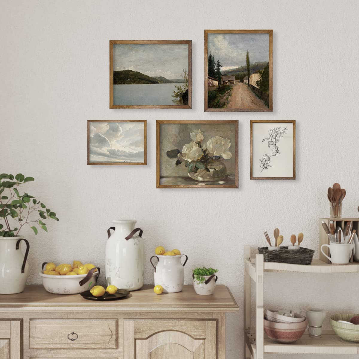 Vintage Leinwand-Wandbild, 30,5x40,6 Cm – Boho-Malerei Für Wohnzimmer, Schlafzimmer, Bauernhaus-Deko