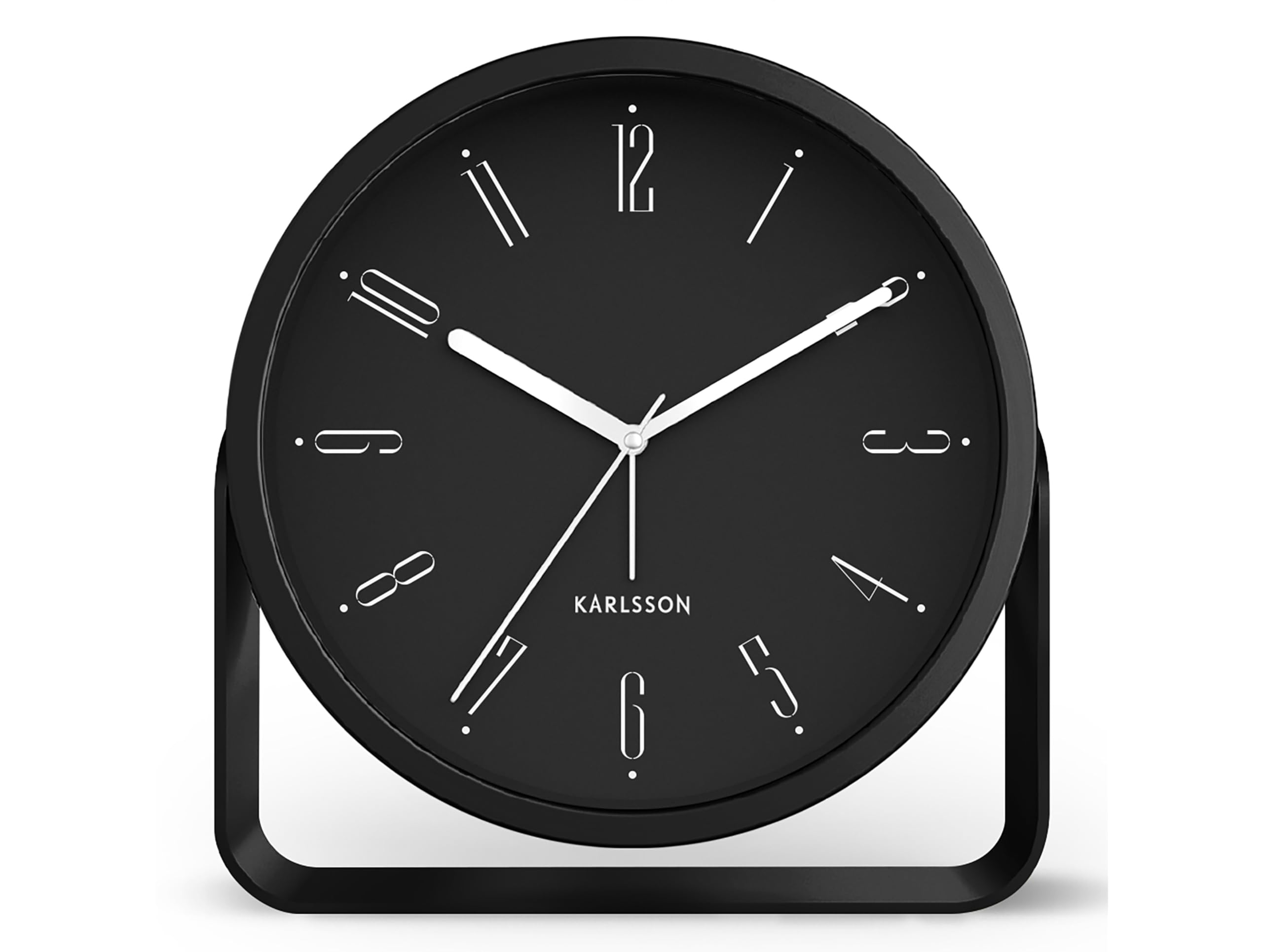 Karlsson 'REGAL' alarm clock - BLACK (KA5989BK)