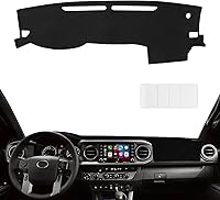 Vista 44 de Alfombrilla para tablero a medida para Toyota Tacoma 2005-2015, cubierta para salpicadero, tapete antideslizante, protector, protector solar, sin