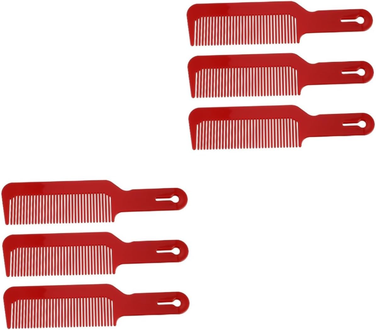 DFrywdgSEY Sandalwood Wooden Comb 6 pcs hairdressing comb wooden combs hair brush round sparse comb(Redx3pcs,21.8X4.9cmx2pcs)