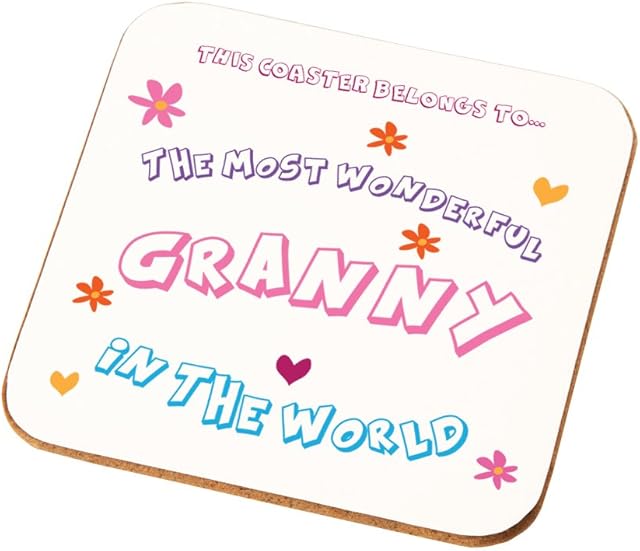Most Wonderful Granny in The World Coaster Best Grannies Birthday Gift Idea