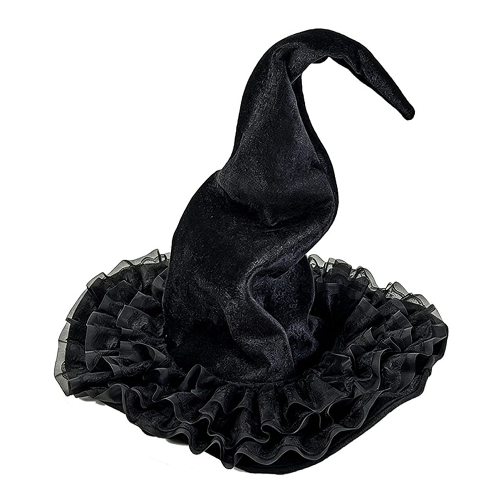 Hexenhut Damen Spitze Netz Gothic Kostüm Party