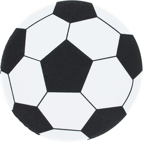 Recorte en forma de pelota de fútbol de espuma, manualidades, 4.3 pulgadas