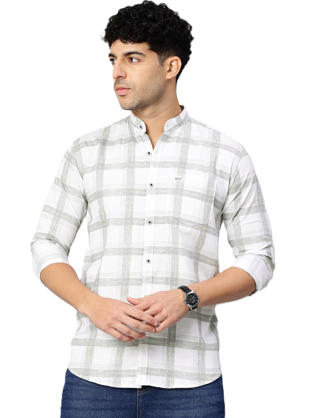 Majestic Man Men’s Pure Cotton Mandarin Collar Slim Fit Casual Shirt - Review, Price and Buying Guide