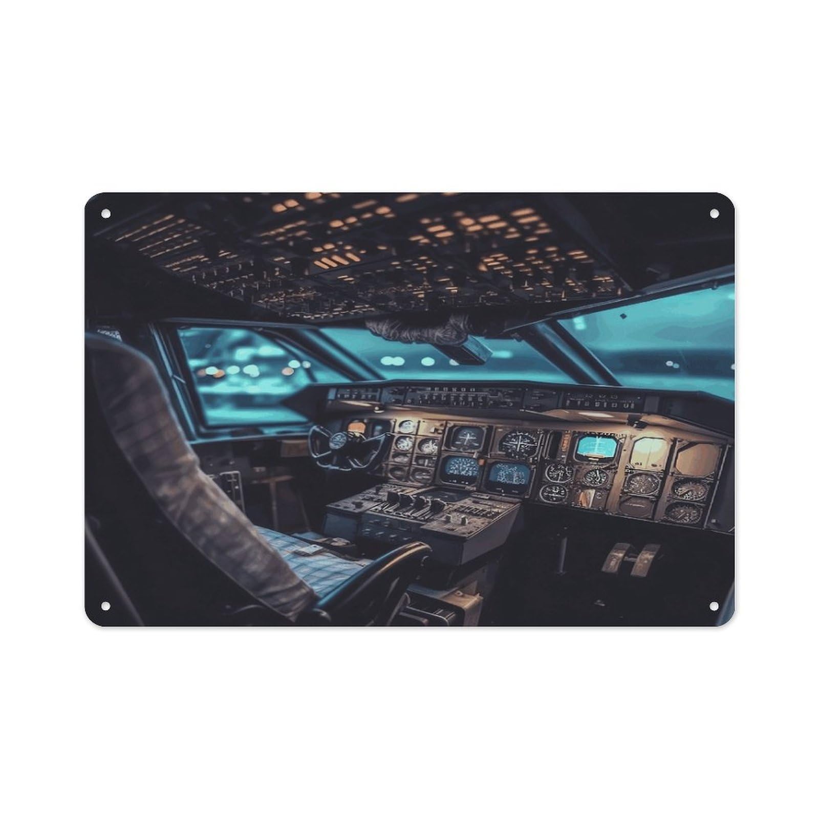 VstaDank Vintage Metal Sign Sublimation Aluminum Airplane Plaque Sign Weatherproof Art Decorative Wall Plate Boho Aluminum Wall Hanging Decor Retro Poster Plaque 8x12in