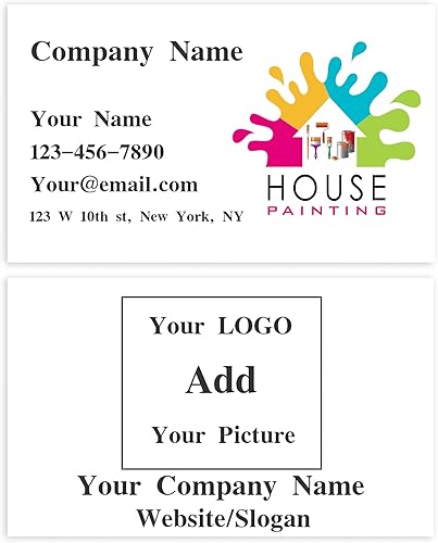 DD PETS Tarjeta de identificación personalizada de negocios con diseño de 2 x 3.5 pulgadas, 200 unidades o 500 unidades, 3.5 x 2 pulgadas