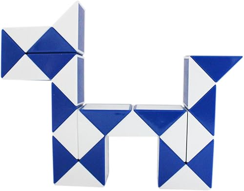 Vista 2 de Mipartebo Rompecabezas de cubo mágico de serpiente giratoria, 24 cuñas, tamaño grande, juguetes de serpiente, regalo de fiesta, relleno de bolsas