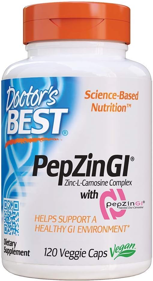 Doctor's Best PepZin GI, ZincLCarnosine Complex, NonGMO