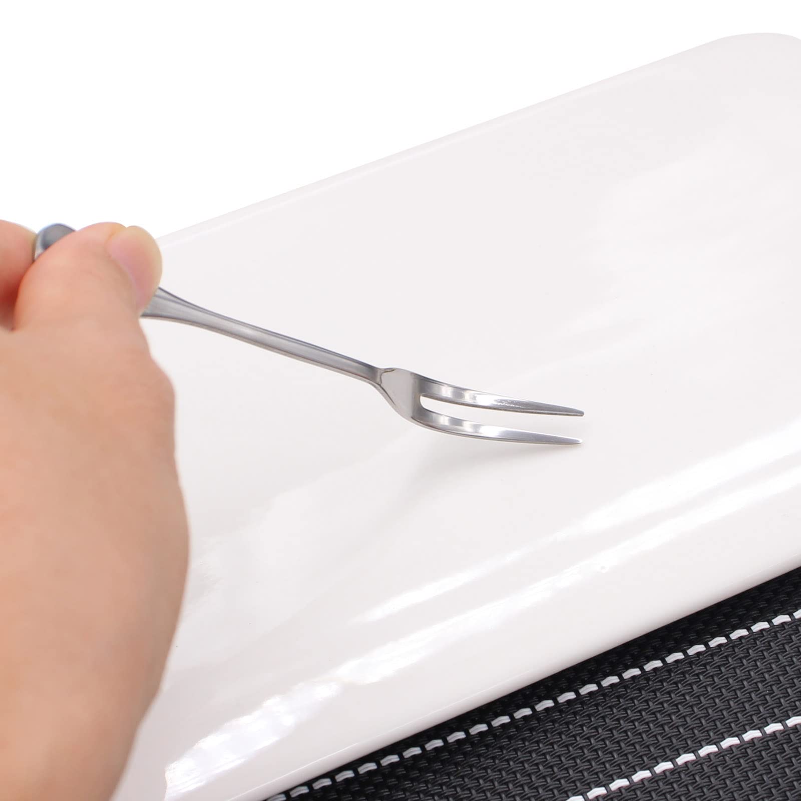 Small Stainless Steel Forks for Cocktail Appetizer Dessert Party, 12 Pack — Amazon image 4