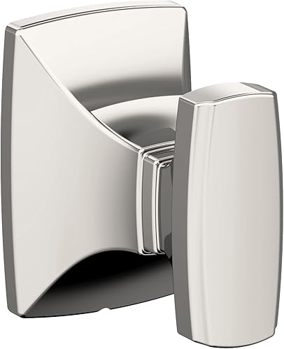 Amerock BH36010PN  Gancho individual para bata de níquel pulido  Toallero de 2-58 pulgadas (2.638 in) de longitud  Highland Ridge  Gancho para