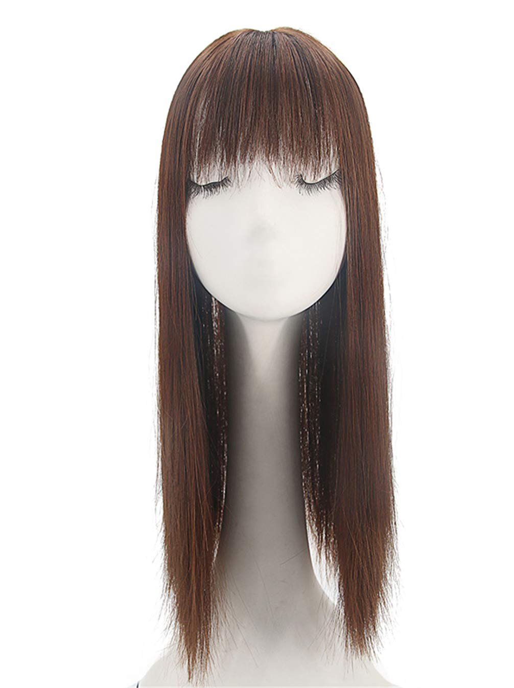Yanamy 20" Long Hair Topper with Bangs Heat Resistant