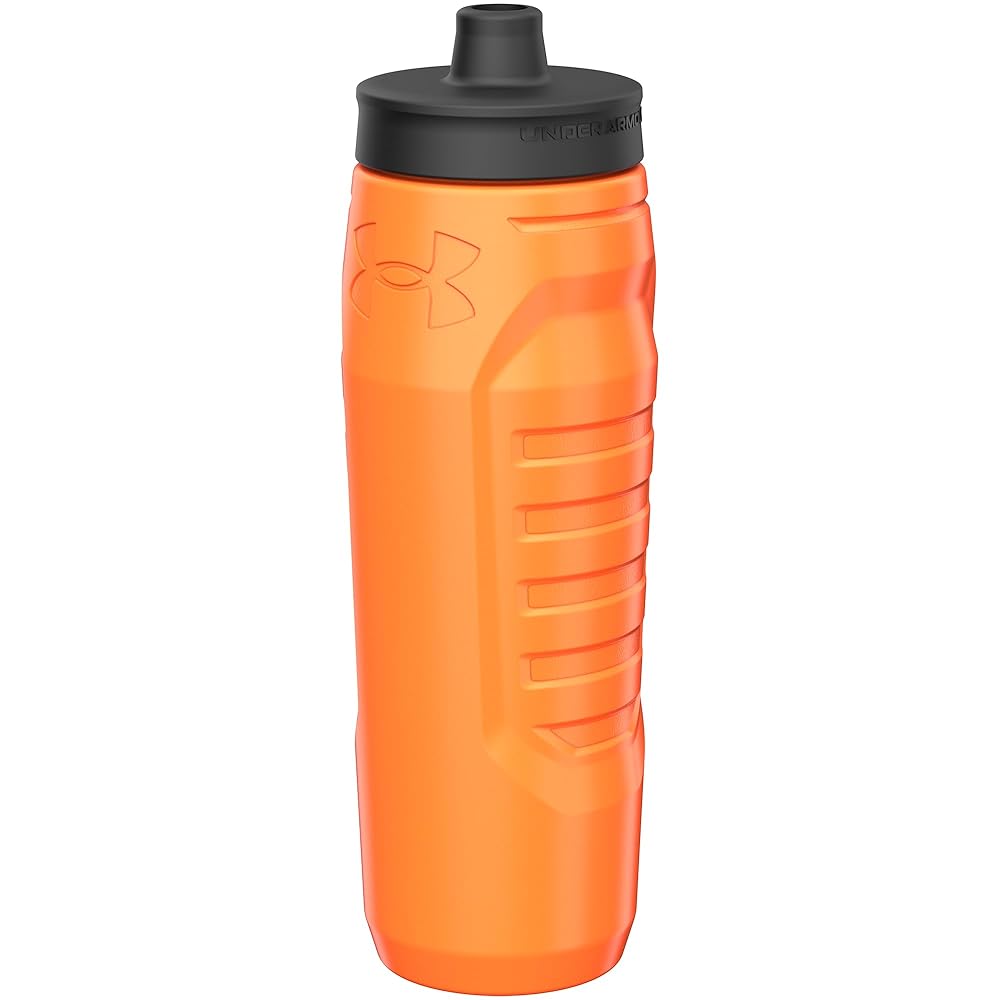 Under Armour Squeeze Water Bottles, 32 oz Water Bottles, Sideline Sports Water Bottle with Quick-Shot Lid, Quick & Easy Hydration, Gym Water Bottles, Squeeze Bottle, 1 32oz Bottle