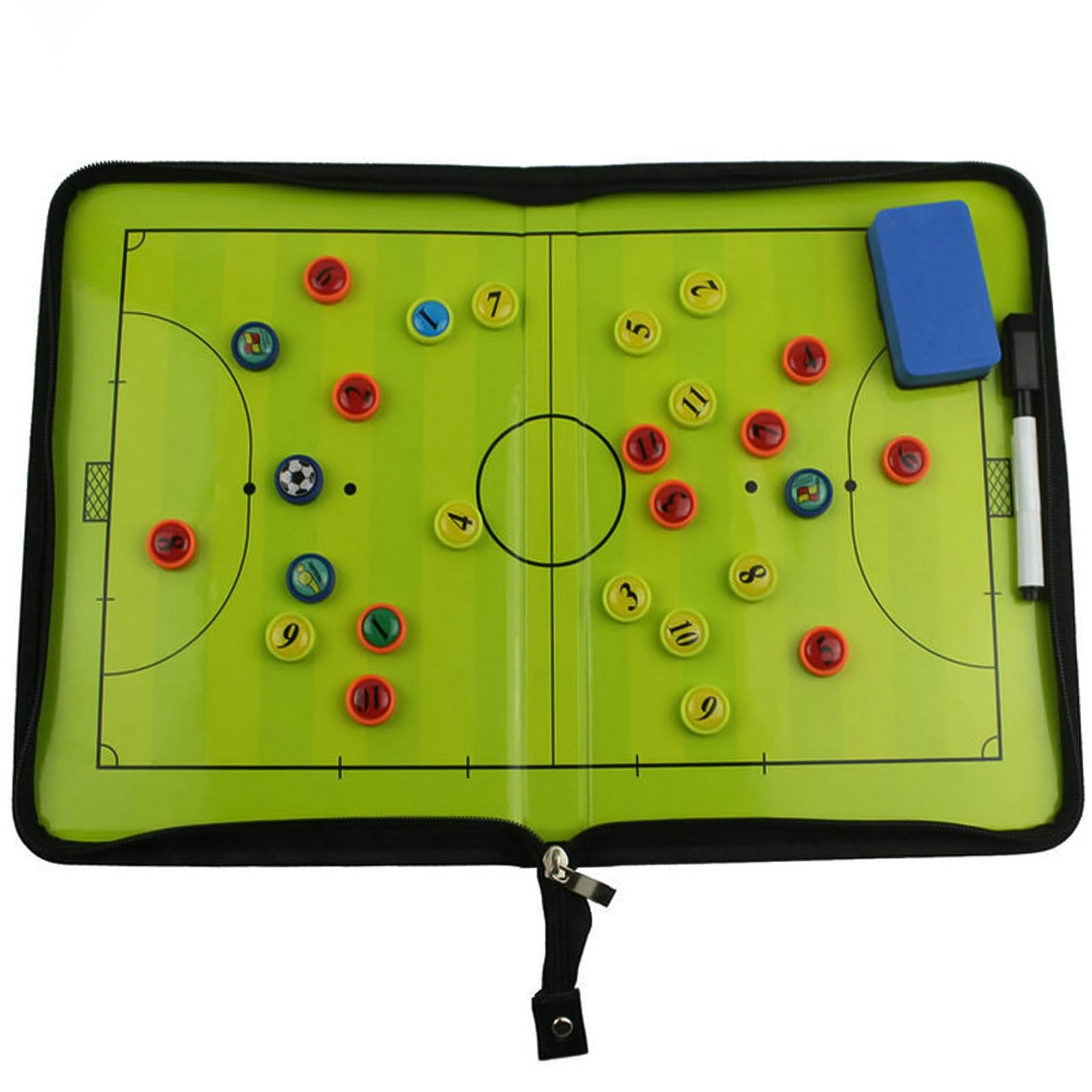 Tableau Tactique Football Magnétique Futsal Coaching Board et Accessoires