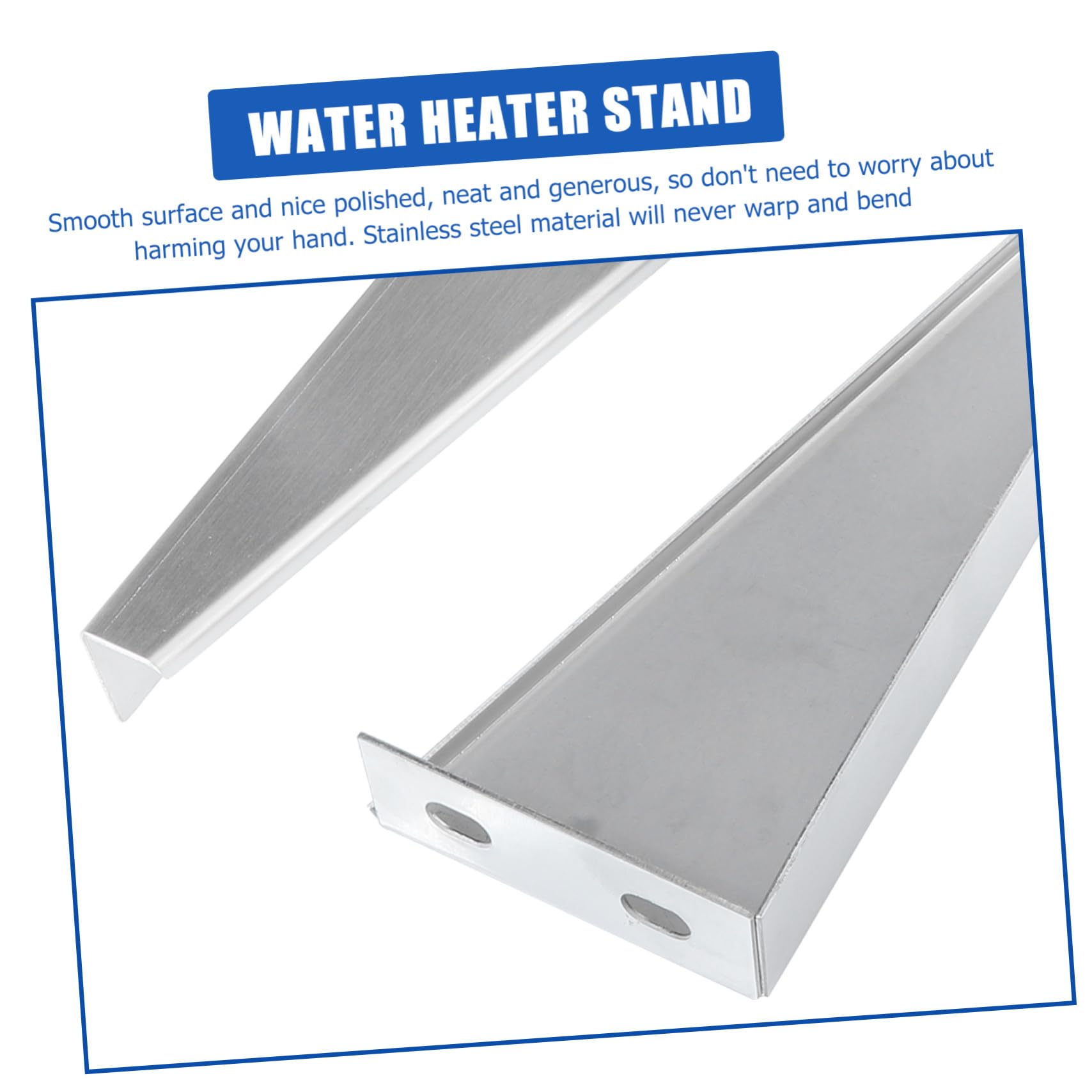 Estante para Calentador de Agua de Acero Inoxidable, Soporte Resistente Corrosión y Montaje en Pared, Paquete de 2 Piezas para Uso Doméstico