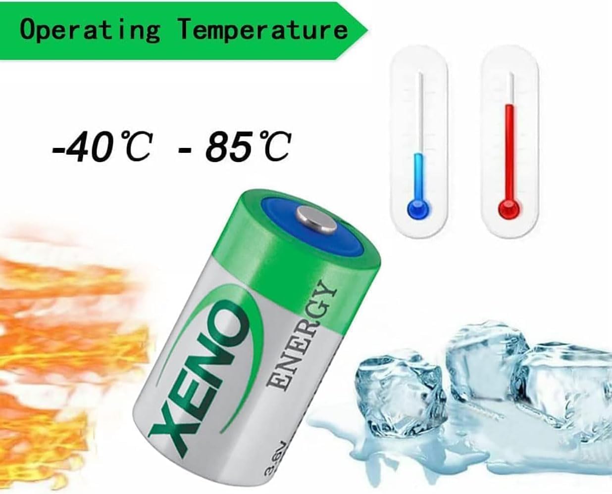 ◆(5-Pack) XL-205F Battery 3.6V 19000mAh D STD Lithium Thionyl Chloride Battery for XL-205F 3.6V
