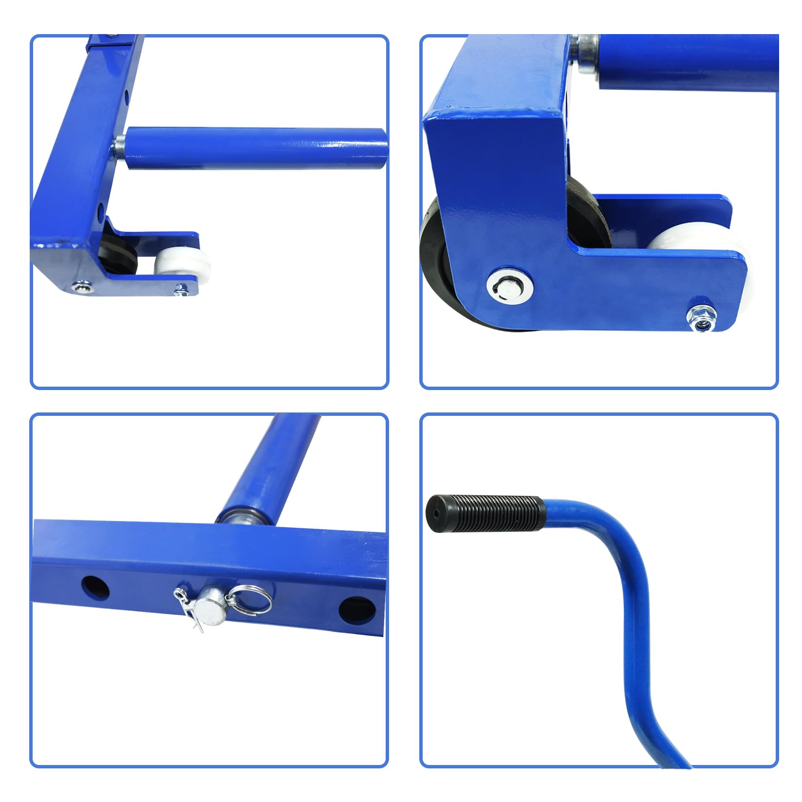 Rueda rodante ajustable de 485 LB, neumático de gran capacidad de peso, herramienta de movimiento de neumáticos para ruedas de camiones para el manejo de neumáticos de automóviles, camiones y remolq