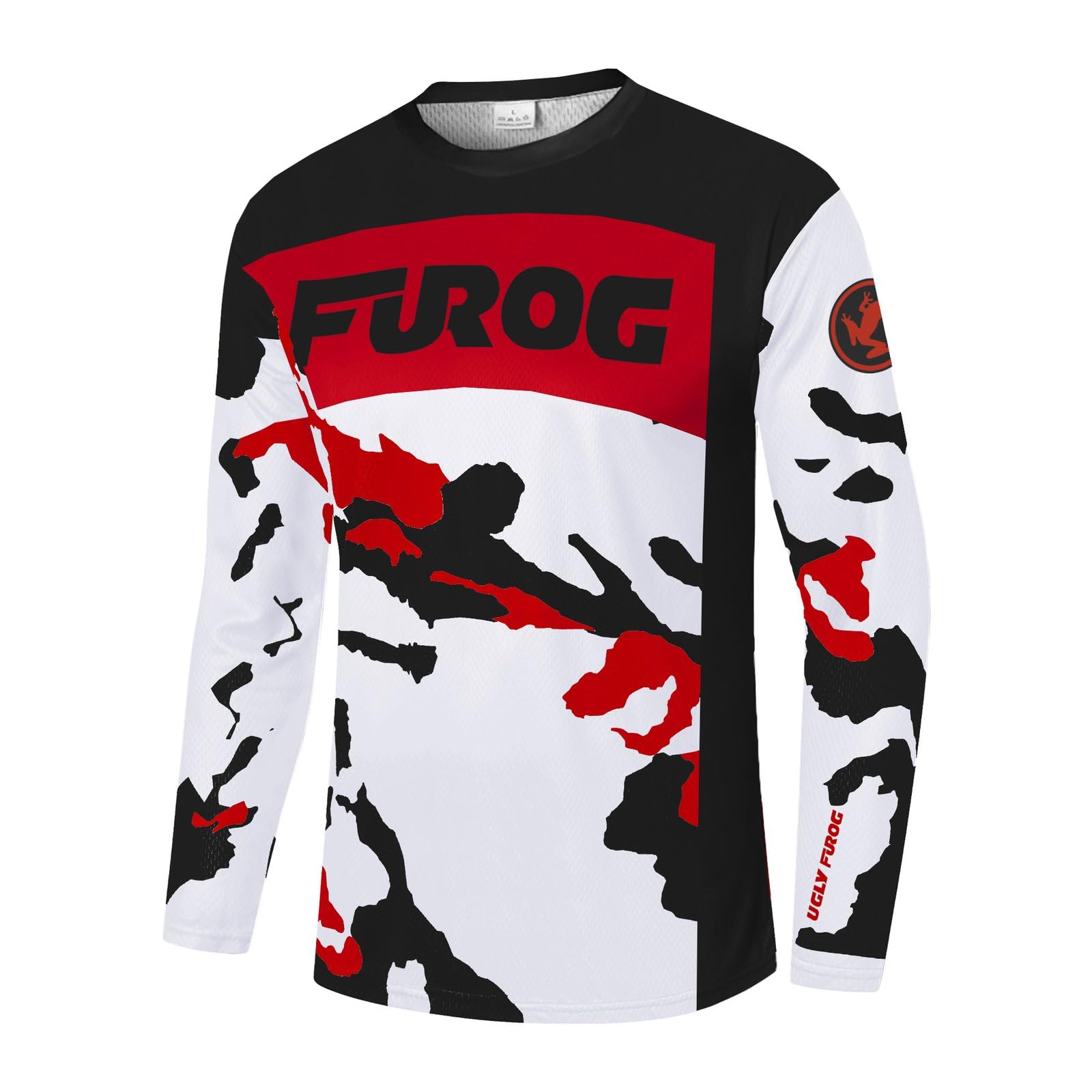 Ugly Frog Manica Lunga Magliette Uomo MTB Downhill Il Collo Rotondo Primavera Jersey Mountain Bike Abbigliamento