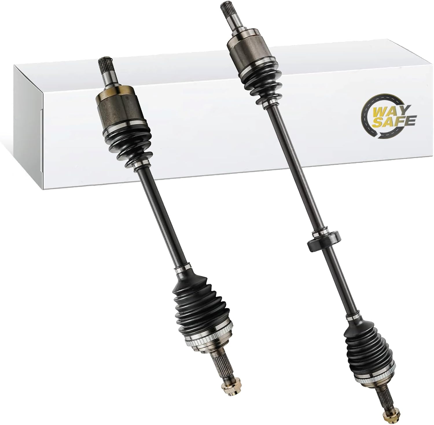 [4-Wheel ABS] Front CV Axle for 1992-2000 Honda Civic 1997-2000 EL 2-Wheel ABS Shaft 1998 1999 Assembly Left Right Replacement - 60-4060 60-4064