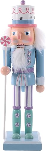 1 pieza de cascanueces de madera navideña, decoraciones de Navidad, figuras de cascanueces coleccionable festivo, adorno para fiesta de festivales