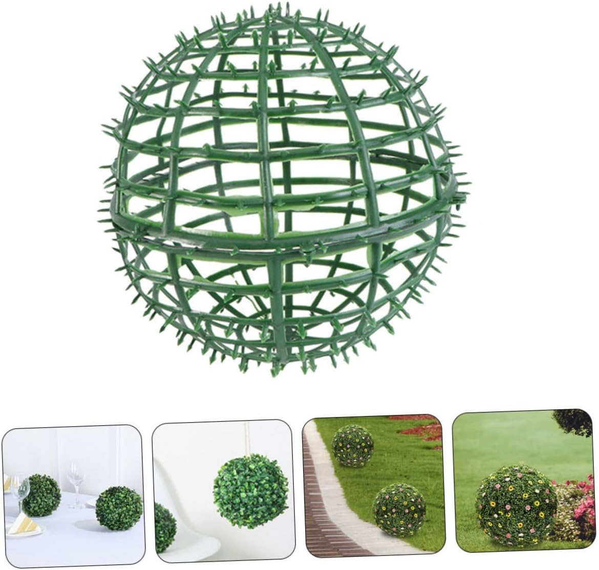 3pcs Topiary Ball Support Cage Elegant Floral Arrangement Holder for Weddings Home Decor Garden Settings Plastic Topiary Ball Shelf Trellis