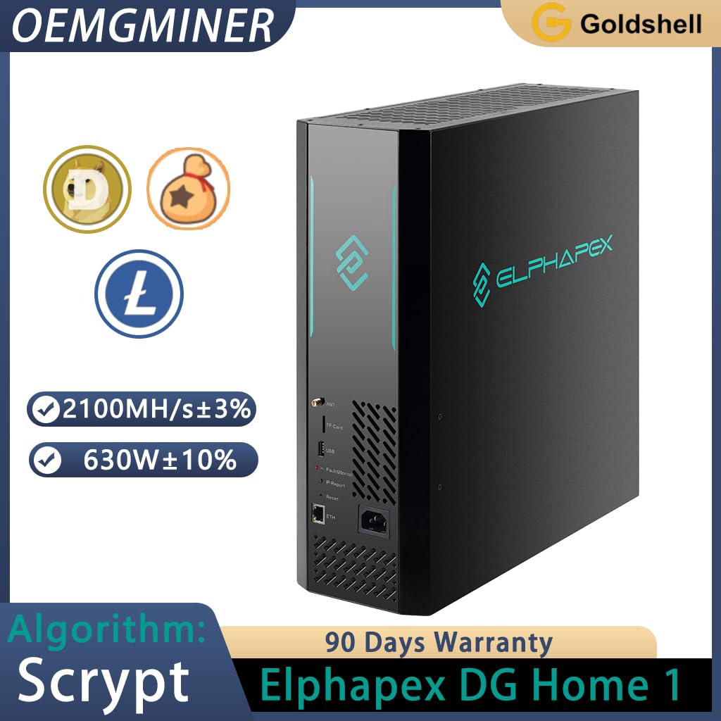 家庭用マイニングマシン　ELPHAPEX DG  1 OEMGMINER Neuer Elphapex DG Home1 2100MH/s 630W für Doge Coin