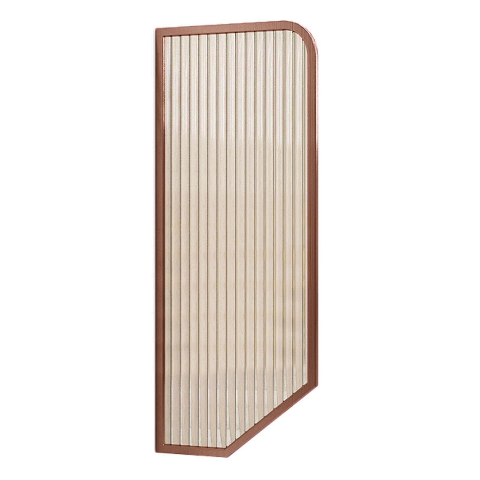 Pantalla de privacidad de cristal para orinal de pared en color oro rosa (1 pieza)