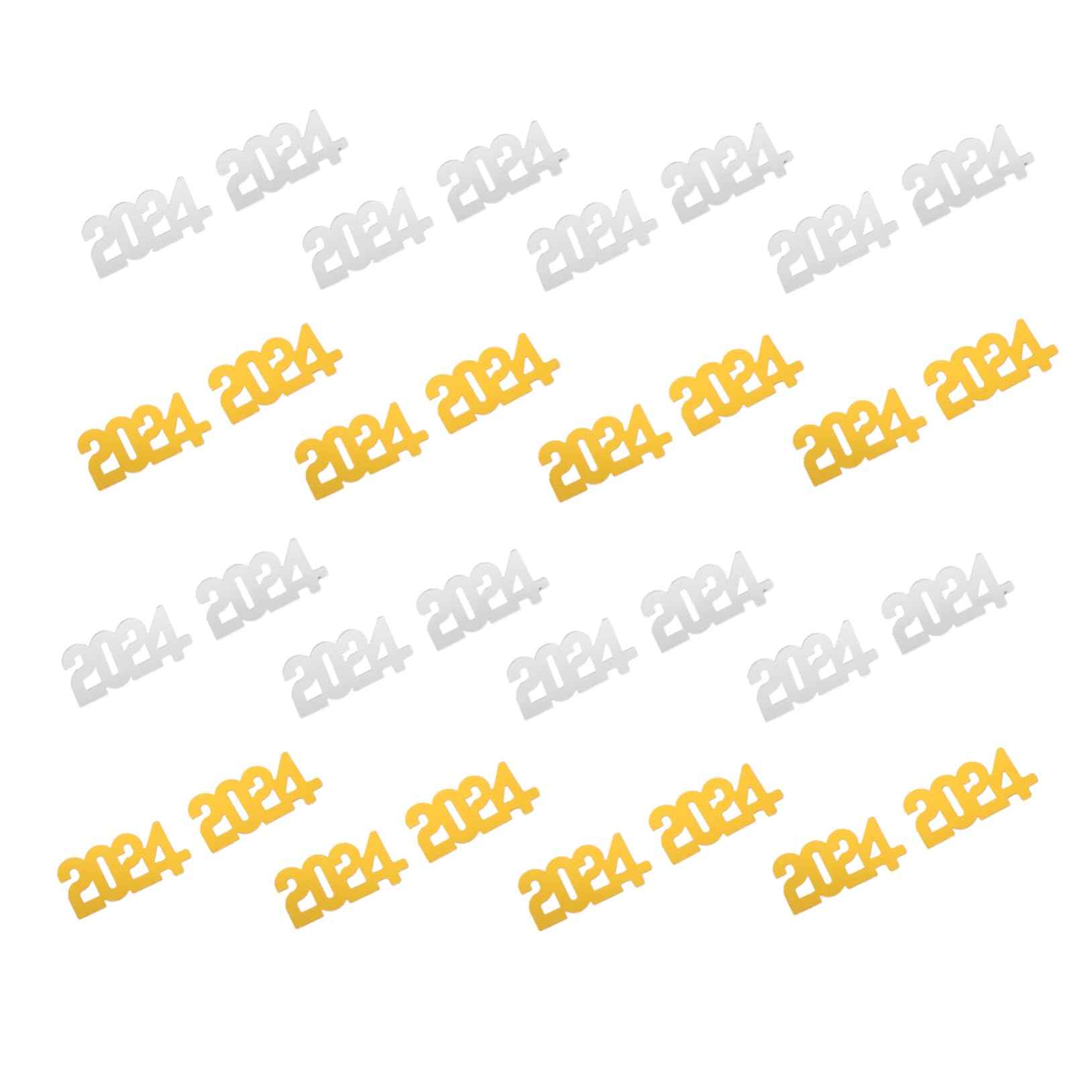 Uonlytech 4pezzi Decorazioni Per Feste Capodanno Confetti Oro e Argento Per e Pacchi Per Scenografie e Divertimento
