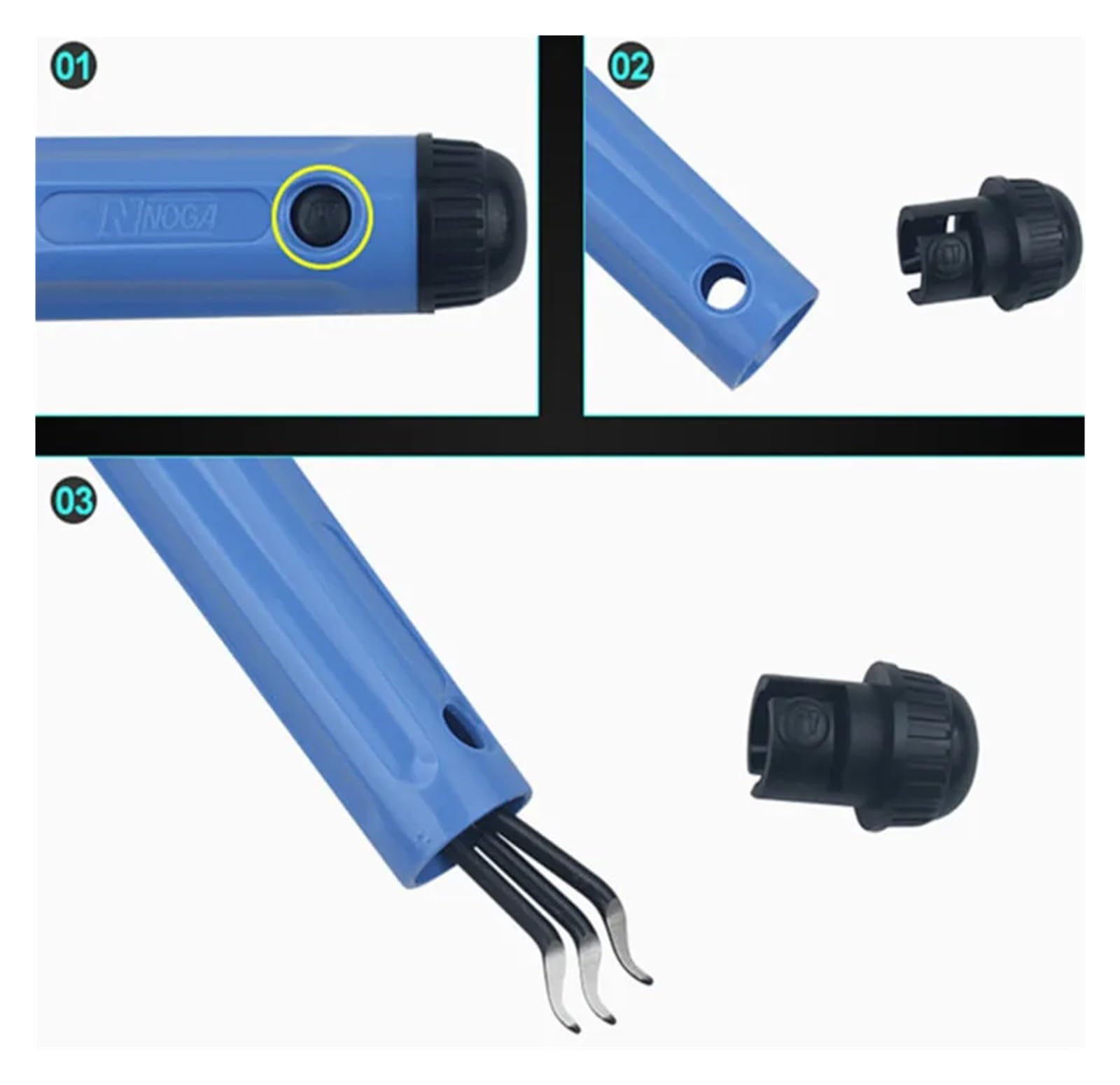 Entgratungswerkzeug-Set – 360° Drehbar, ABS-Griff, Für Holz, Metall, Alu, Stahl, Kabelkanäle