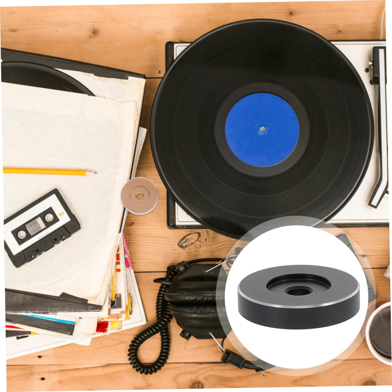 Gatuida 4 Pezzi Adattatore Convertitore 45 Dischi In Vinile Giradischi Adattatore Singolo Da 7 Pollici Adattatore Per Vinile Da 7 Pollici Adattatore 45 Giri Adattatore Per Dischi In