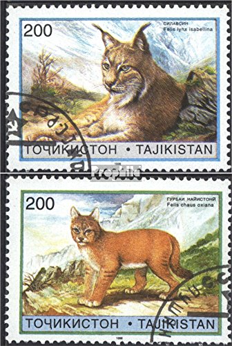 Prophila Collection Tagikistan 98-99 (Completa Edizione) 1996 Small Cats (Francobolli per i Collezionisti) Gatti