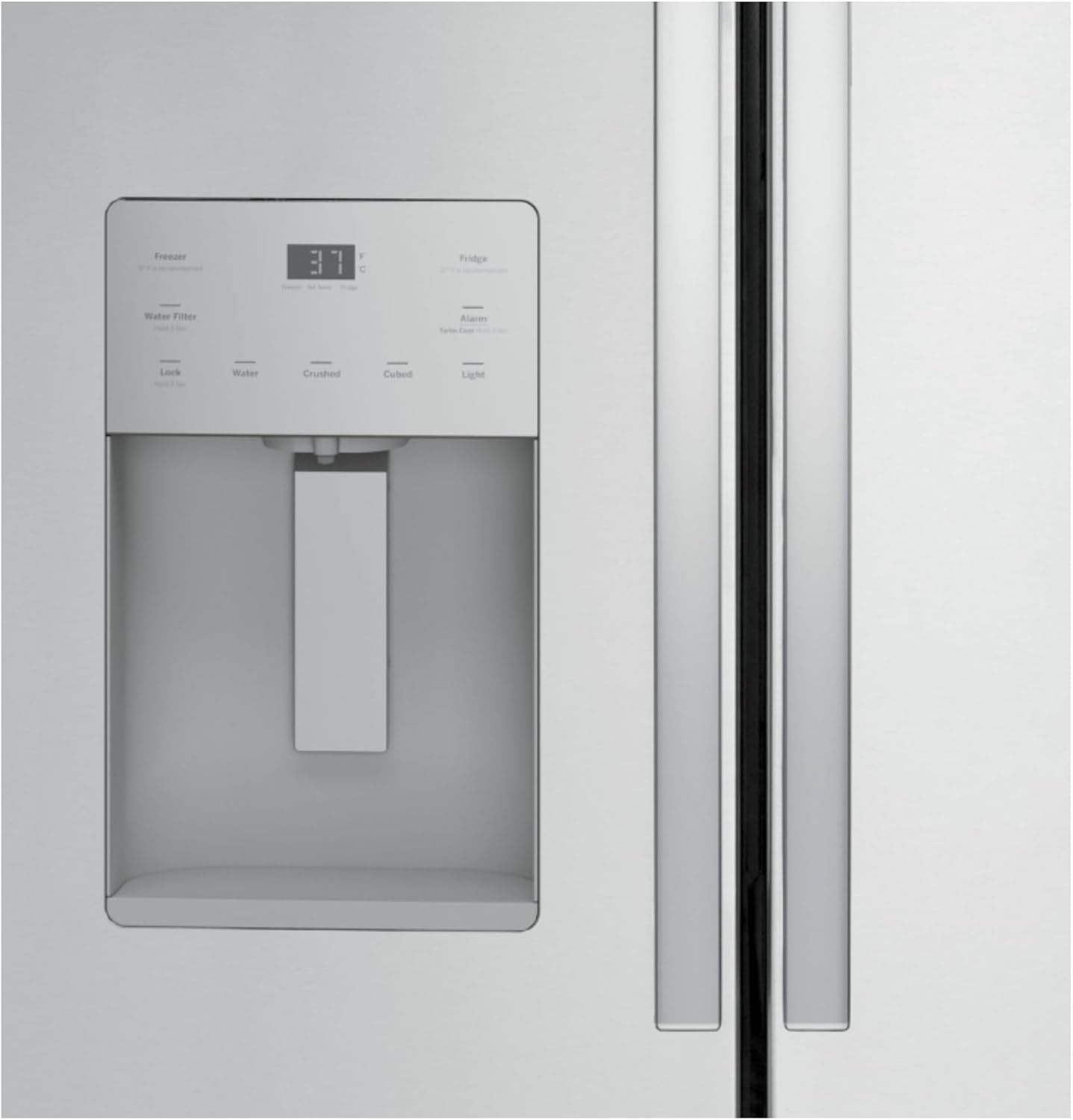 GE 20.6 cu. ft. Counter Depth French Door Refrigerator in Fingerprint Resistant Stainless GYE21JYMFS