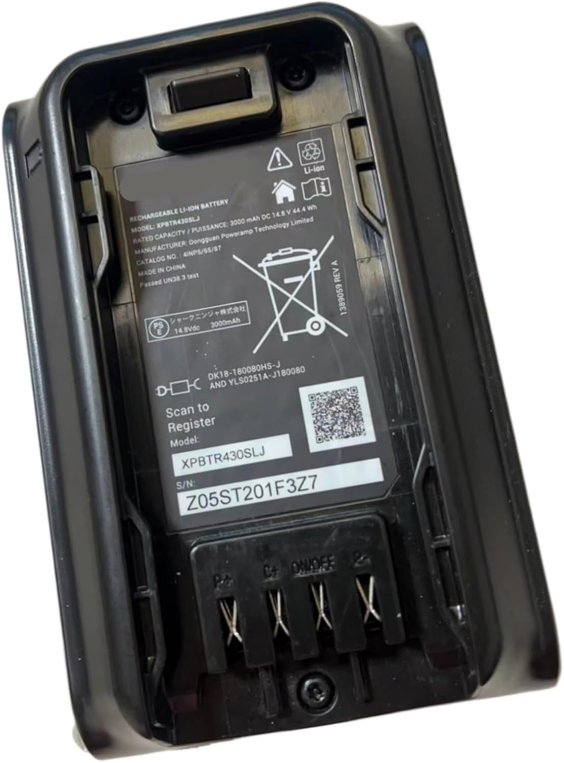 Vacuum Cleaner Battery Accessories Rechargeable Battery Replacement Part,Compatible for Shark Ninja XBATR520DCEU / XPBTR430SLJ / XBATR525DC(XBATR525DC)