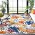 SAFAVIEH Cabana Collection Area Rug - 9' x 12', Creme & Red, Botanical Design, Non-Shedding & Easy Care, Indoor/Outdoor & Washable-Ideal for Patio, Backyard, Mudroom (CBN831A)
