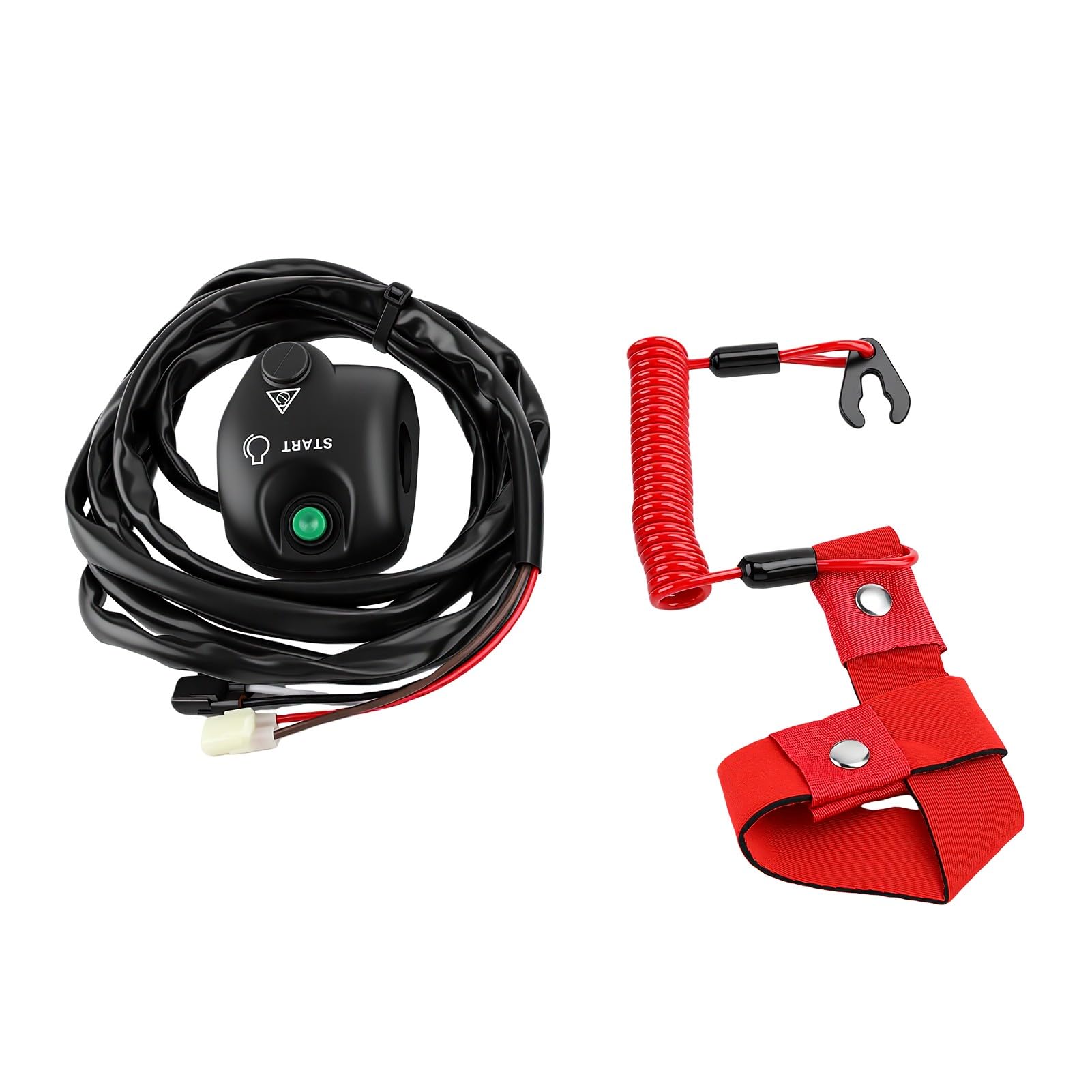 Tbest Interrupteur Moteur Arrêt Démarrage, Ensemble de Coupe Circuit EW2